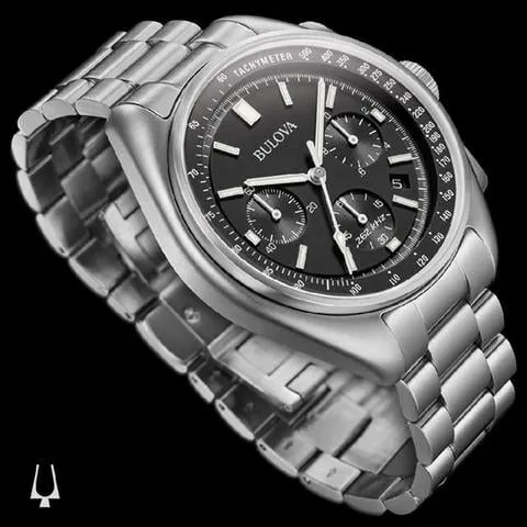 Bulova Lunar Pilot 96B258 45mm Stainless steel Black