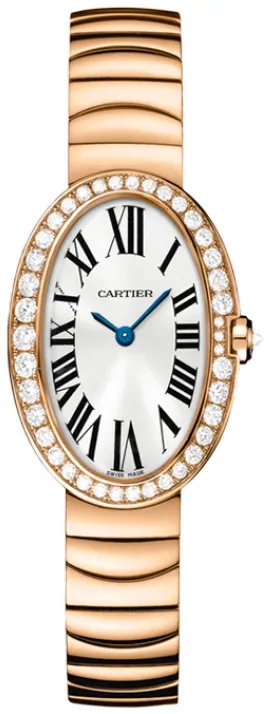 Cartier Baignoire Small Model WB520002 31.5mm Rose gold and 18k rose gold