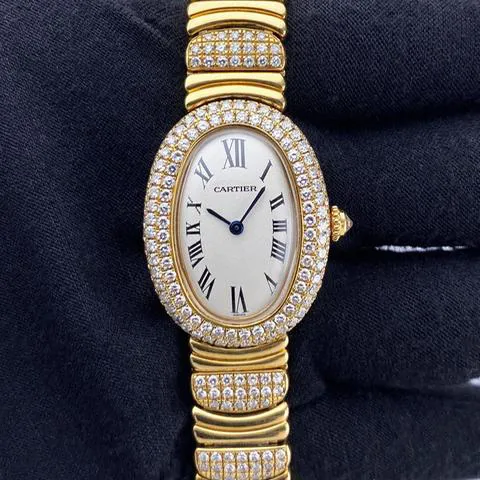 Cartier Baignoire WB5004D8 23mm Yellow gold White 1