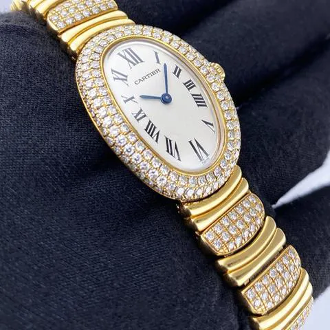 Cartier Baignoire WB5004D8 23mm Yellow gold White 2