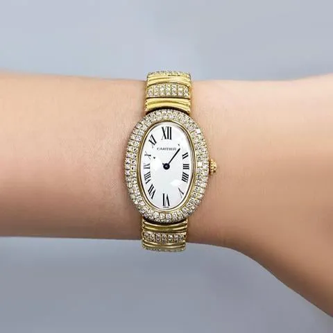 Cartier Baignoire WB5004D8 23mm Yellow gold White 7