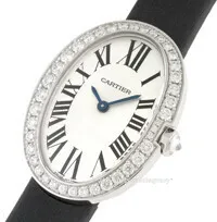 Cartier Baignoire WB520008 31.5mm White gold Silver 2