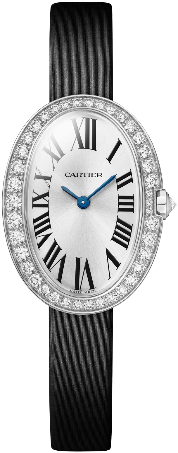 Cartier Baignoire WJBA0029 31.5mm White gold and Diamond Silver