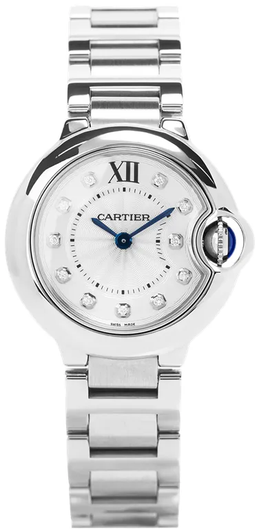 Cartier Ballon Bleu 28mm WE902073 28mm Stainless steel Silver and Diamond