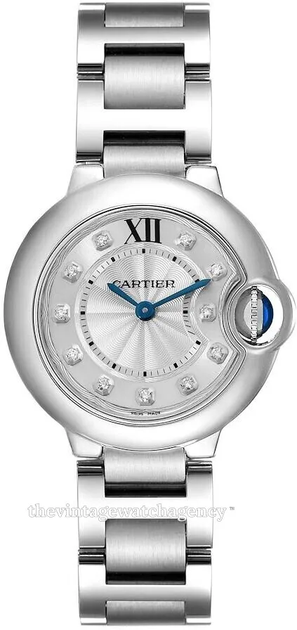 Cartier Ballon Bleu 28mm WE902073 28mm Stainless steel Silver