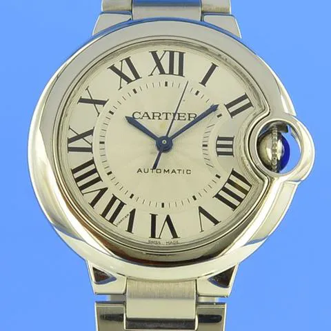 Cartier Ballon Bleu 33mm 3489 33mm Stainless steel Silver