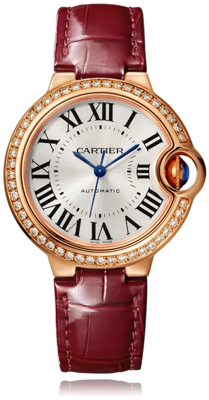 Cartier Ballon Bleu 33mm WJBB0033 33mm Rose gold and 18k rose gold Silver