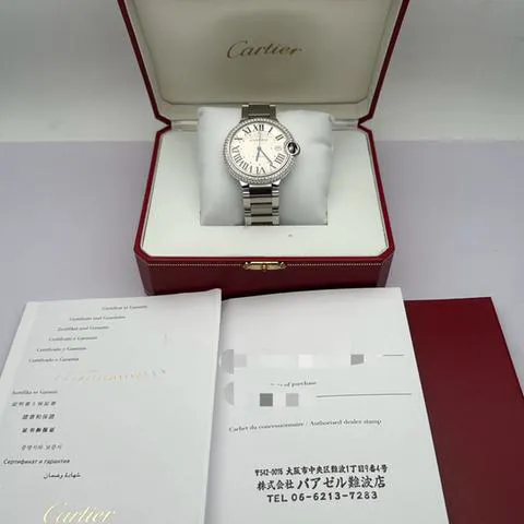 Cartier Ballon Bleu 42mm W69012Z4 42mm Stainless steel Silver