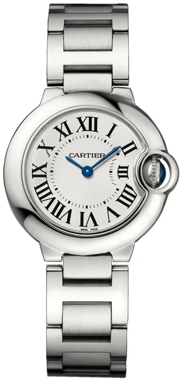 Cartier Ballon Bleu de Cartier W69010Z4 28.6mm Stainless steel Opaline , Silver