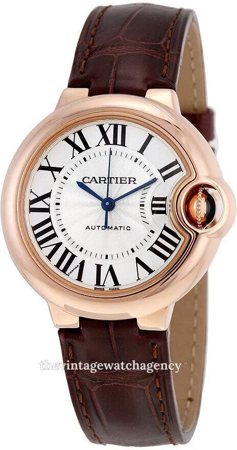 Cartier Ballon Bleu de Cartier W6920097 33mm Rose gold White