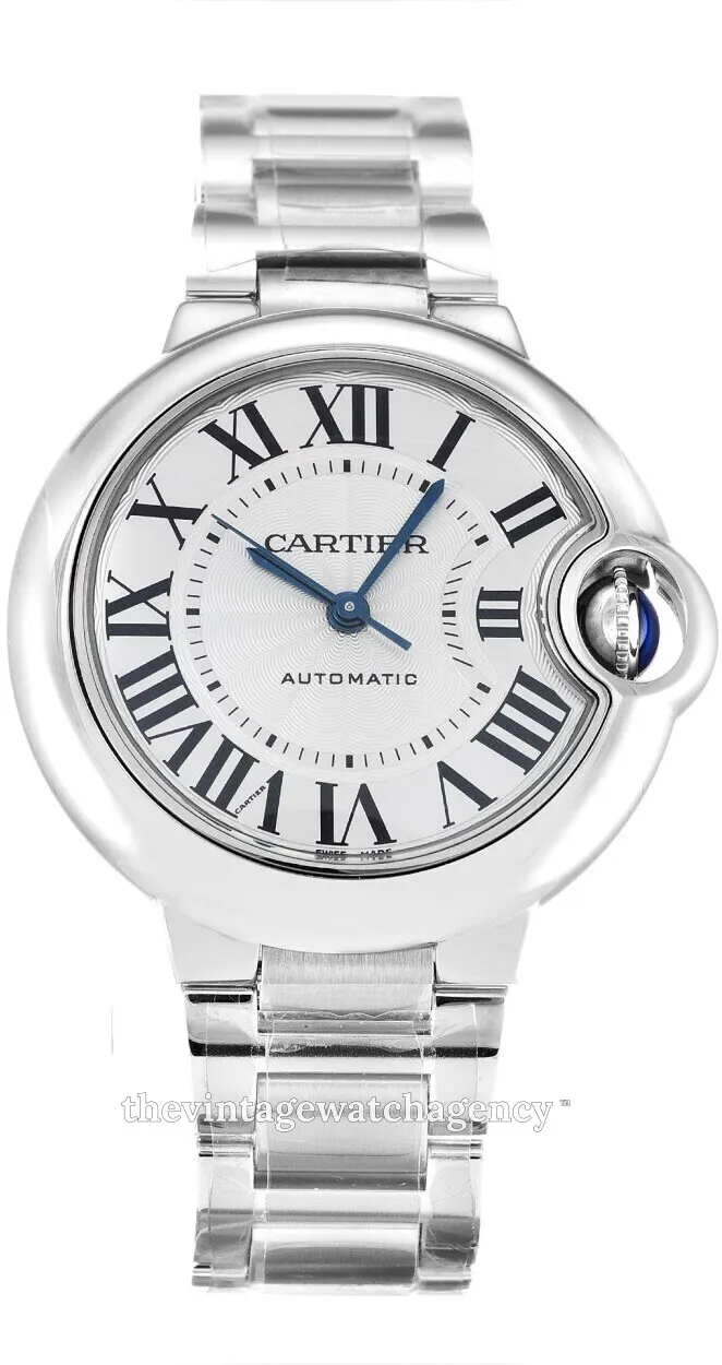 Cartier Ballon Bleu W6920071 33mm Stainless steel White