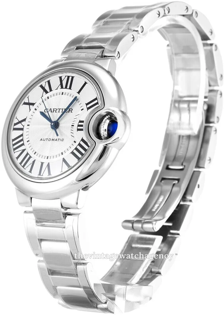 Cartier Ballon Bleu W6920071 33mm Stainless steel White 1