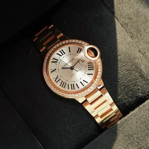 Cartier Ballon Bleu WJBB0036 33mm Rose gold Silver 1