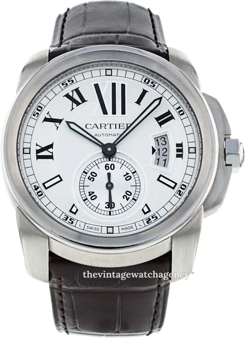 Cartier Calibre de Cartier W7100037 42mm Stainless steel Silver