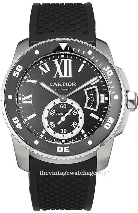 Cartier Calibre de Cartier W7100056 42mm Stainless steel Black