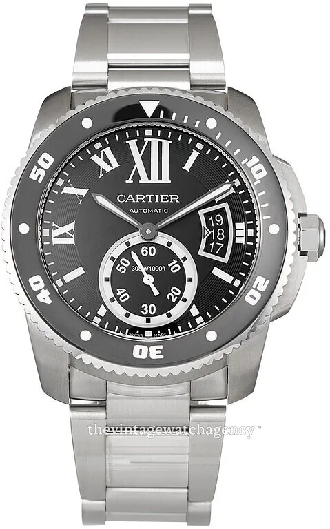 Cartier Calibre de Cartier W7100057 42mm Stainless steel Black