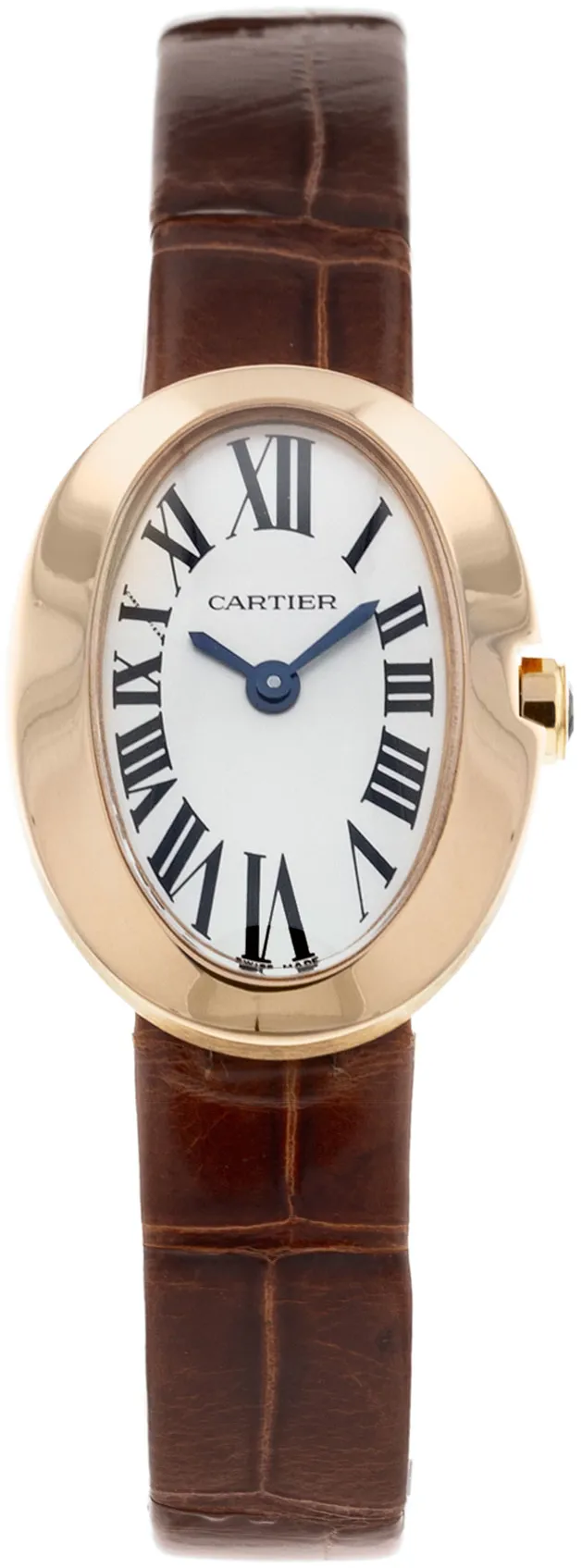 Cartier Mini Baignoire W8000017 25.5mm Rose gold and 18k rose gold Silver