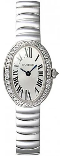 Cartier Mini Baignoire WB520025 25.5mm White gold and 18k white gold