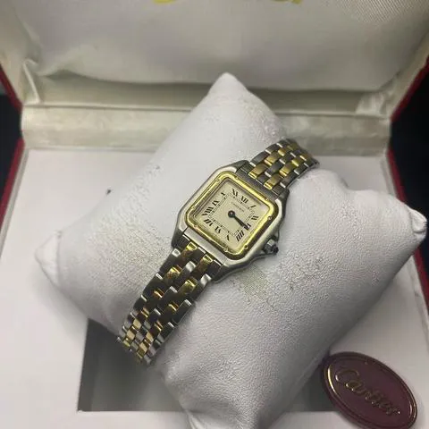 Cartier Panthère 1057917 22mm Yellow gold and Stainless steel White