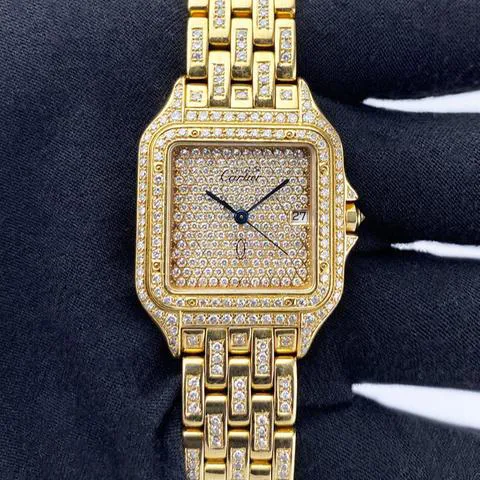 Cartier Panthère W25014B9 29mm Yellow gold Pave 1