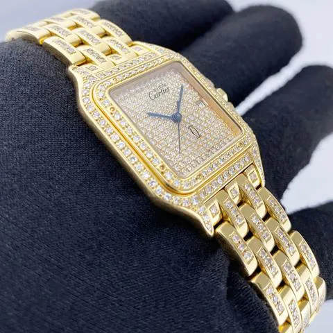 Cartier Panthère W25014B9 29mm Yellow gold Pave 2