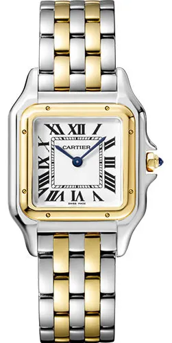 Cartier Panthère W2PN0006 22mm Yellow gold and Stainless steel and 18k yellow gold Silver