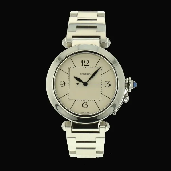 Cartier Pasha 2730 42mm Stainless steel Cream