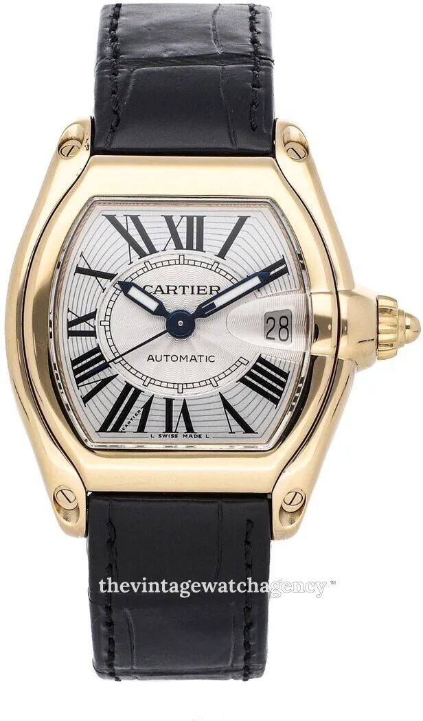 Cartier Roadster w62005v2 18k yellow gold Silver