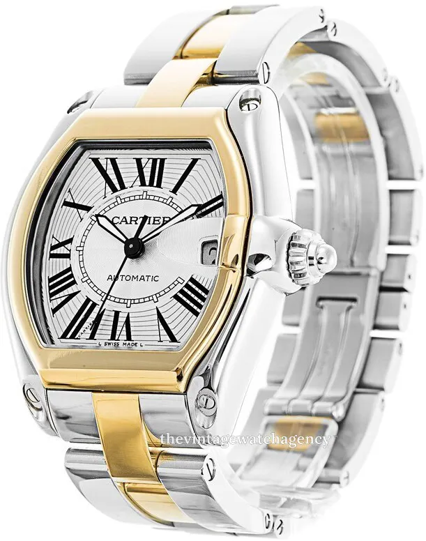 Cartier Roadster w62031y4 18 carat yellow gold steel Silver 1