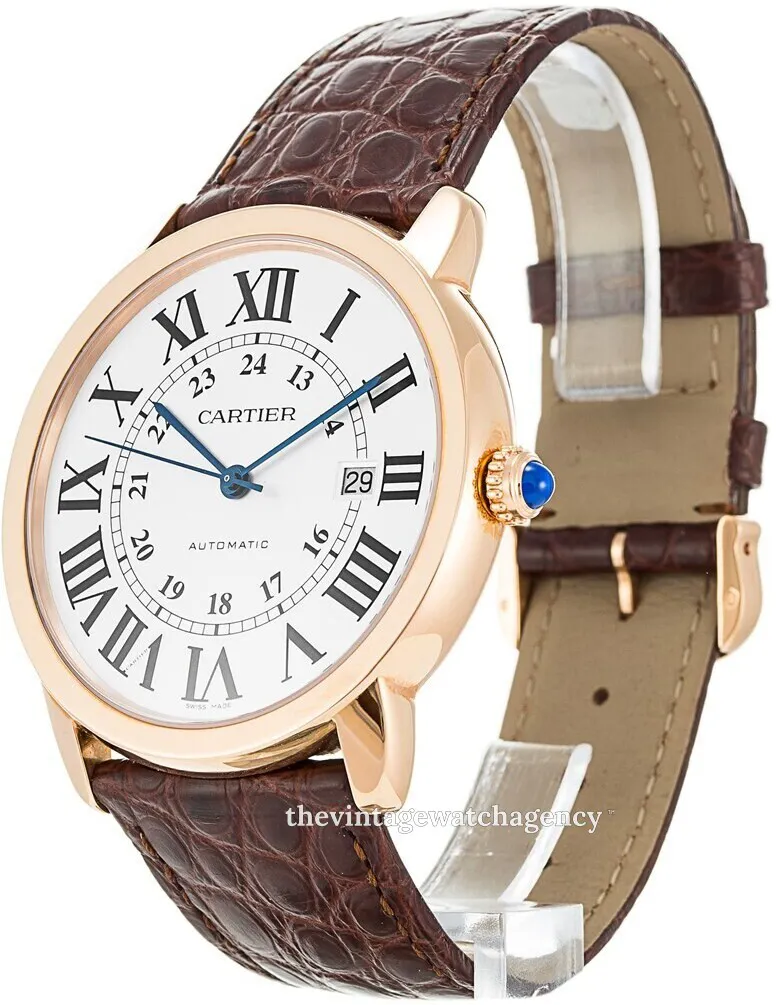 Cartier Ronde Solo de Cartier W6701009 42mm Rose gold Silver 1