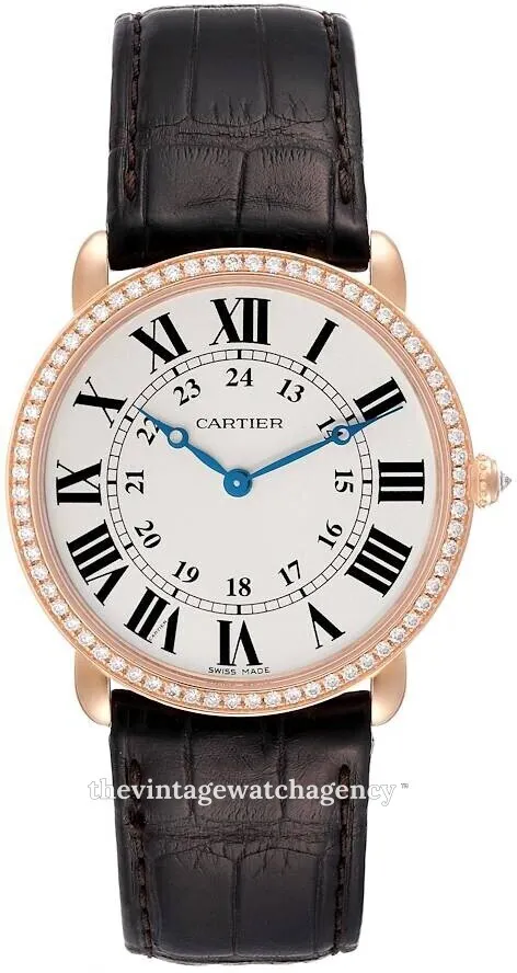 Cartier Ronde WR000651 36mm Rose gold Silver