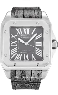 Cartier Santos 100 W20134X8 Stainless steel Gray