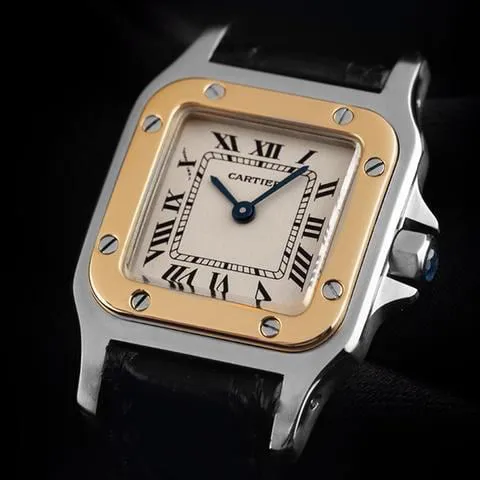 Cartier Santos 1057930 34mm Yellow gold and Stainless steel White 2