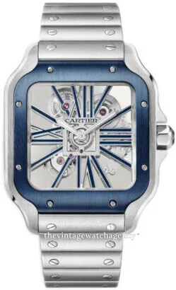 Cartier Santos de Cartier WHSA0026 Stainless steel Skeletonized