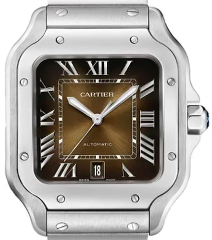 Cartier Santos de Cartier WSSA0064 40mm Stainless steel Brown