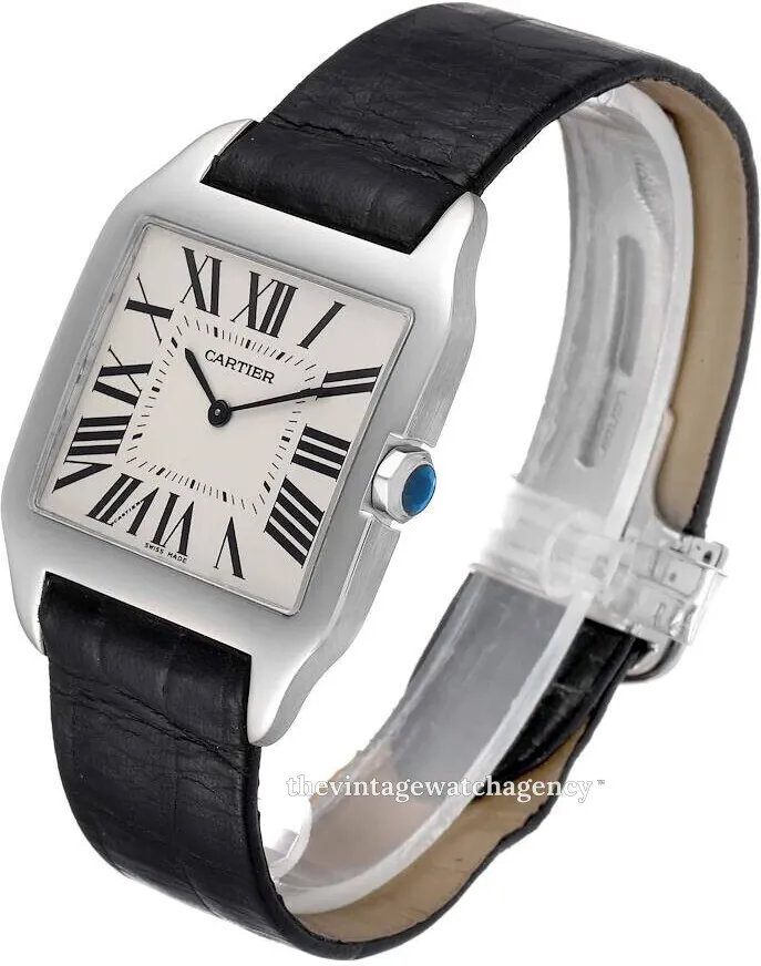 Cartier Santos Dumont W2007051 18k white gold Silver 1