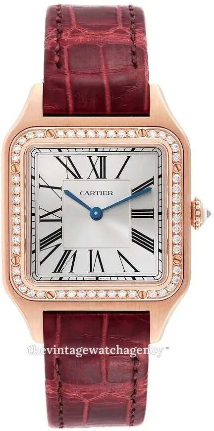 Cartier Santos Dumont WJSA0016 Rose gold Silver