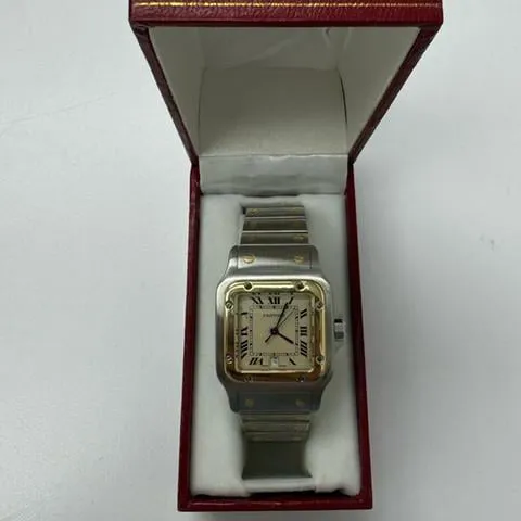 Cartier Santos Galbée 187901 29mm Yellow gold and Stainless steel White