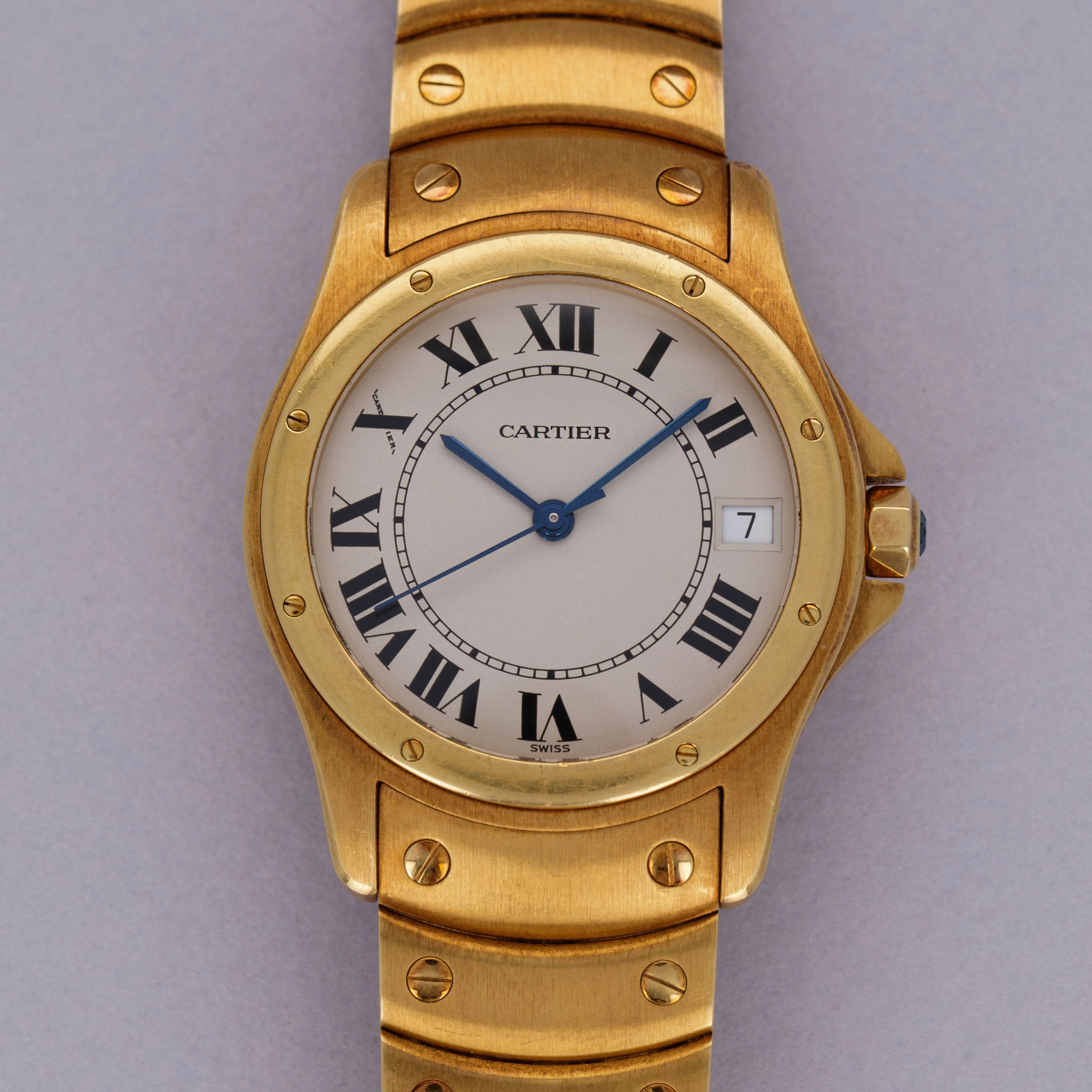 Cartier Santos Ronde 1900 1 33mm 18k yellow gold White