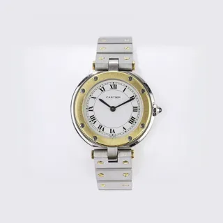 Cartier Santos Ronde 8191 Stainless steel and 18k yellow gold White