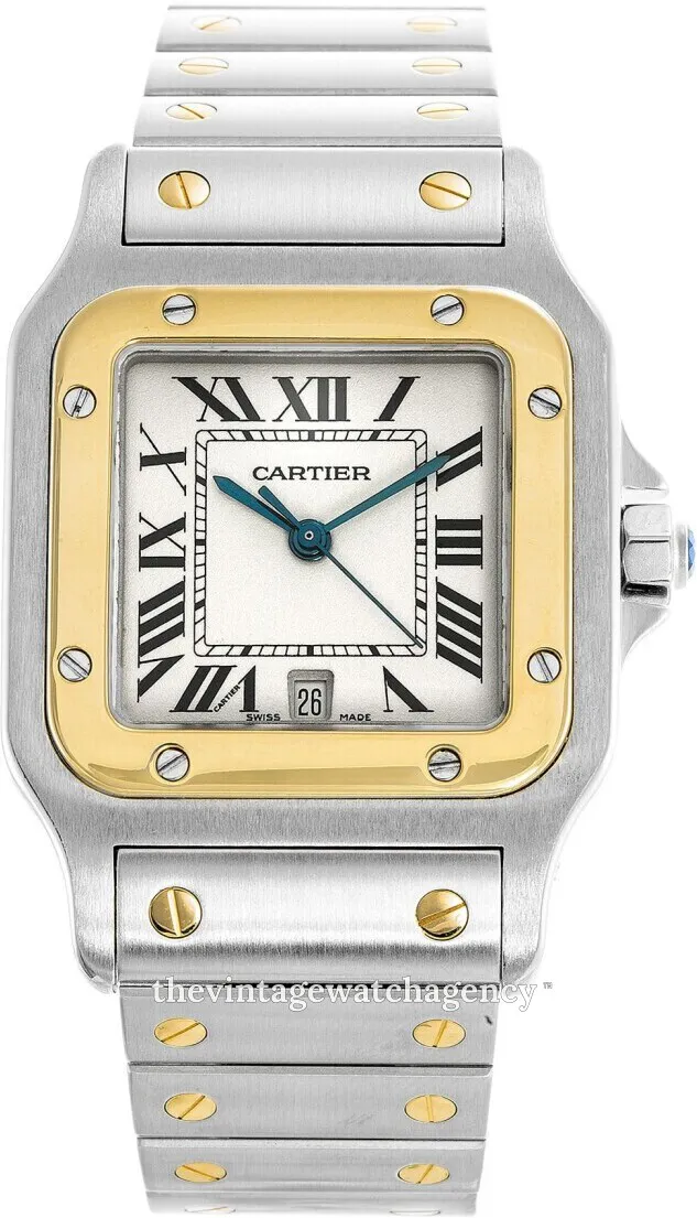 Cartier Santos W20011C4 18 carat yellow gold steel White