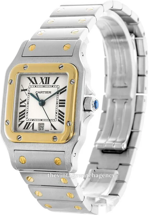 Cartier Santos W20011C4 18 carat yellow gold steel White 1