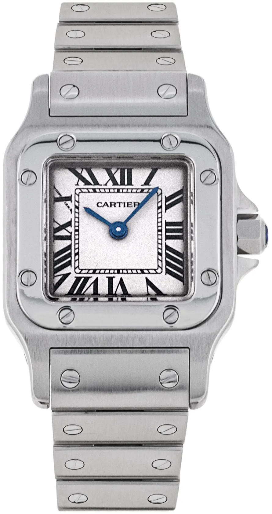 Cartier Santos W20056D6 24mm Stainless steel Silver Roman Numeral