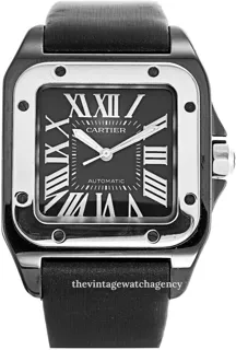 Cartier Santos W2020008 Stainless steel Black