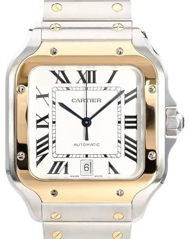 Cartier Santos W2SA0009 40mm Yellow gold and Stainless steel Silver