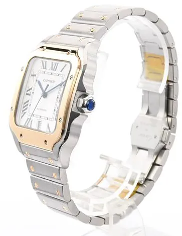 Cartier Santos W2SA0009 40mm Yellow gold and Stainless steel Silver 1