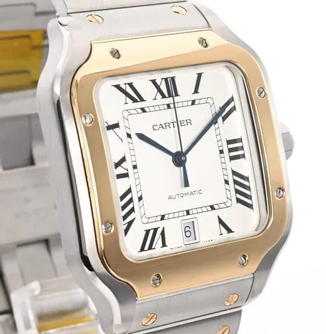 Cartier Santos W2SA0009 40mm Yellow gold and Stainless steel Silver 3