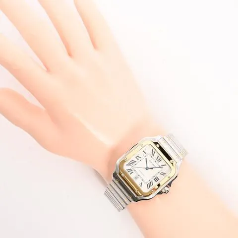 Cartier Santos W2SA0009 40mm Yellow gold and Stainless steel Silver 6