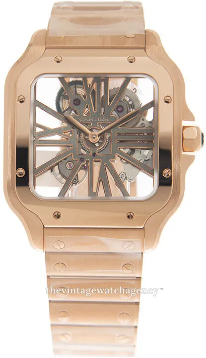 Cartier Santos WHSA0016 Rose gold dial