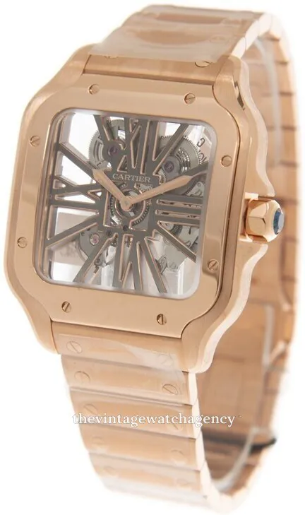 Cartier Santos WHSA0016 Rose gold dial 1